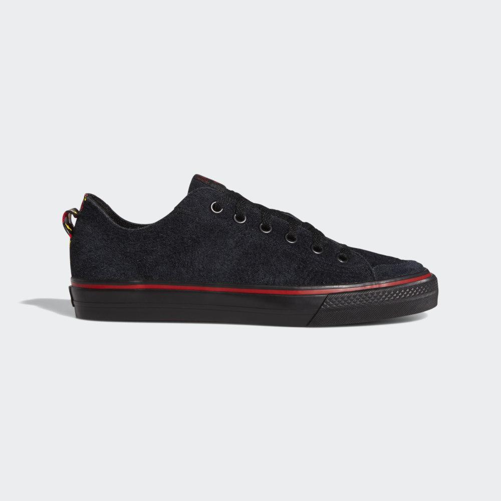 Adidas Men's Nizza RF Skate Shoes Black/Deep Red/White Ireland EF1033